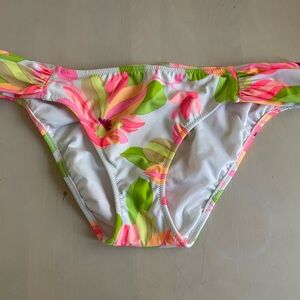 Victoria’s Secret Floral Bikini Bottom - Pink & Green